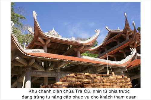 Khu Chính điện Chùa Tà Cú nhìn từ phía trước